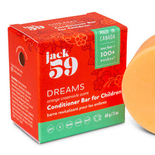 Load image into Gallery viewer, jack59 orange creamsicle dreams conditioner bar for kids made in alberta
