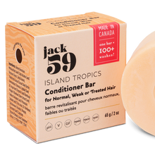Load image into Gallery viewer, jack59 island tropics conditioner bar for normal, weak or treated hair made in alberta