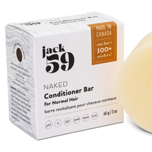 Load image into Gallery viewer, jack59 naked conditioner bar for normal hair made in alberta
