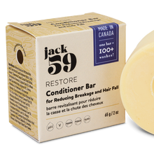Load image into Gallery viewer, jack59 restore conditioner bar for reducing breakage and hair fall made in alberta