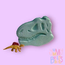 Load image into Gallery viewer, dinosaur fossil bath bomb with a toy inside
