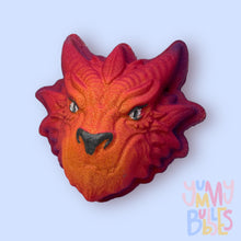 Load image into Gallery viewer, dragon head bath bomb with a toy inside