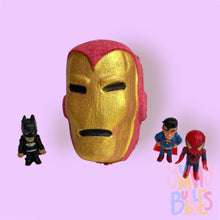 Load image into Gallery viewer, ironman bath bomb with a toy inside