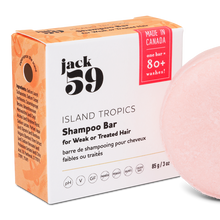 Load image into Gallery viewer, jack59 island tropics shampoo bar for weak or treated hair made in alberta