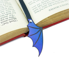 Load image into Gallery viewer, recycled leather handmade dragon wing bookmarks