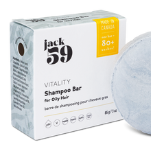 Load image into Gallery viewer, jack59 vitality shampoo bar for oily hair made in alberta