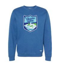 Load image into Gallery viewer, hidden valley alberta ski hill crewneck in blue
