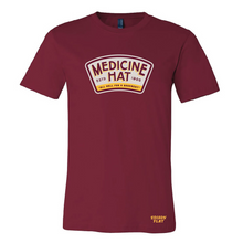 Load image into Gallery viewer, medicine hat all hell for a basement tshirt. made in alberta.
