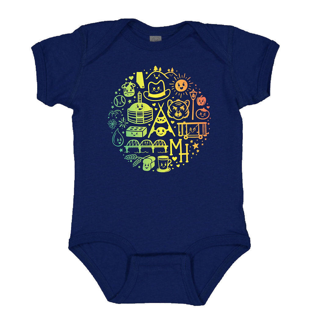 Medicine Hat Circle Onesie