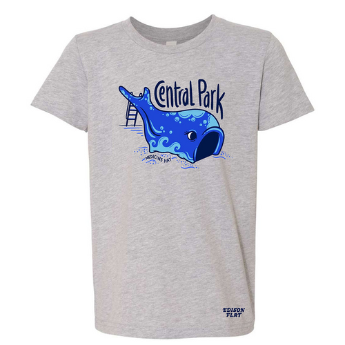 central park youth t-shirt in grey