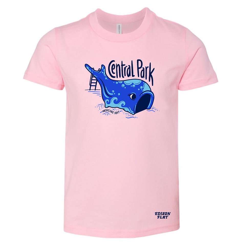central park youth t-shirt in pink