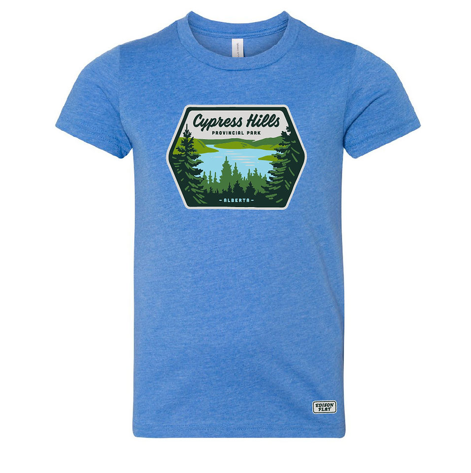 cypress hills provincial park alberta youth t-shirt 