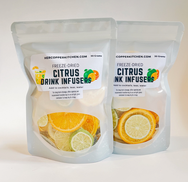 Citrus Drink Infusers, freeze dried