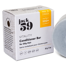 Load image into Gallery viewer, jack59 vitality conditioner bar for oily hair made in alberta
