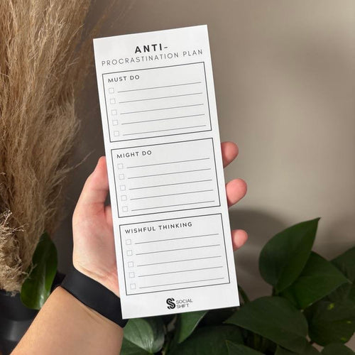 anti-procrastination notepad