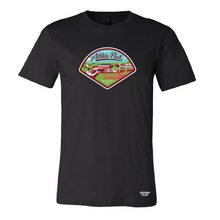 Load image into Gallery viewer, athletic park t-shirt in black. made in medicine hat alberta.
