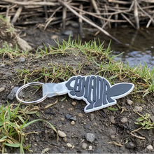 Load image into Gallery viewer, Keychain with 'canada' in a beaver 
