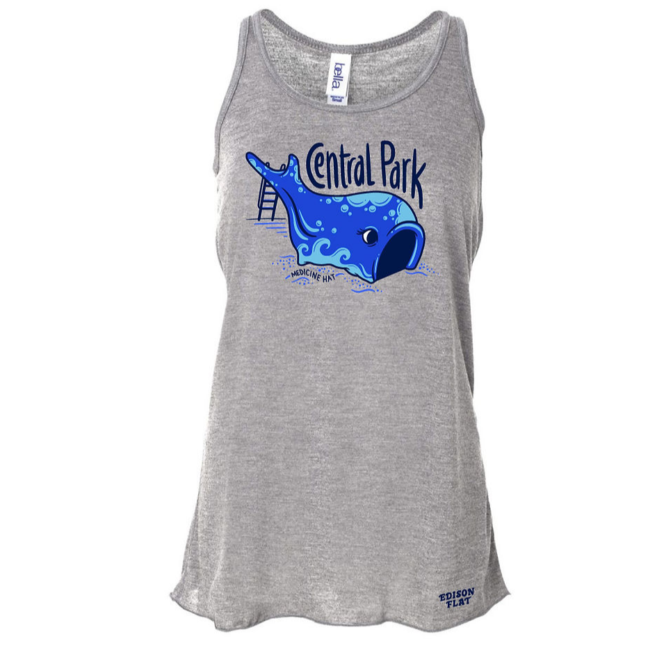 central park tank in grey. made in medicine hat alberta.