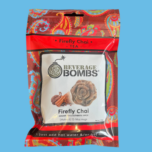 firefly chai beverage bomb. made in alberta.