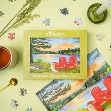 Load image into Gallery viewer, village puzzle country cottage canadian designed
