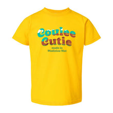 Load image into Gallery viewer, Yellow t-shirt with &#39;Coulee Cutie made in Medicine Hat&#39; text
