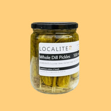 Load image into Gallery viewer, Jar of Localite Whole Dill Pickles on a white background
