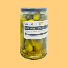 Load image into Gallery viewer, Jar of Localite dill pickles 
