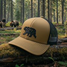 Load image into Gallery viewer, grizzly berta hat in brown and black
