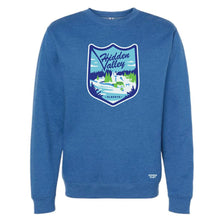 Load image into Gallery viewer, hidden valley alberta ski hill crewneck in blue
