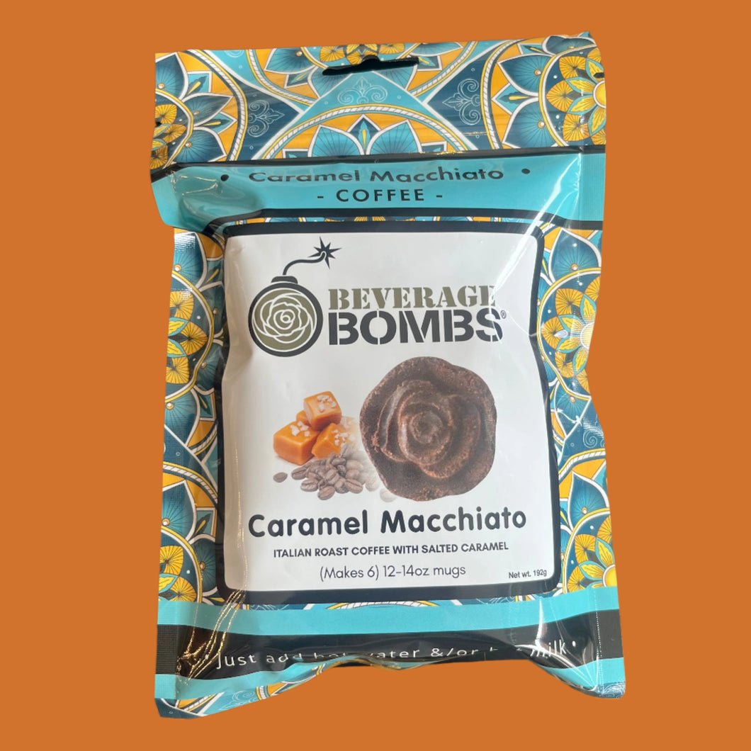 caramel macchiato beverage bombs. made in alberta.