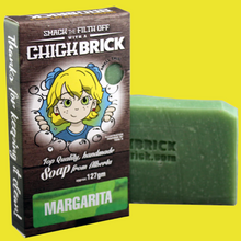 Load image into Gallery viewer, chick brick margarita bar soap made in alberta
