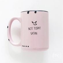 Load image into Gallery viewer, not today satan mug. made in alberta.
