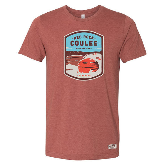 red rock coulee natural area alberta tshirt.