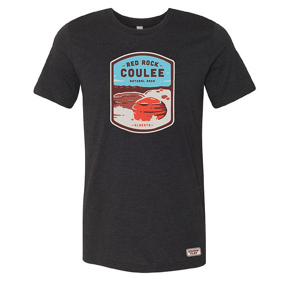 red rock coulee natural area alberta tshirt.