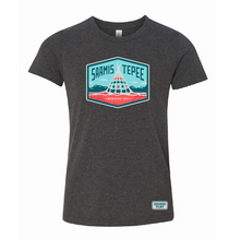Load image into Gallery viewer, saamis tepee medicine hat tshirt youth
