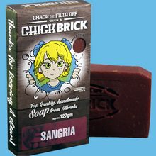 Load image into Gallery viewer, chick brick sangria bar soap made in alberta
