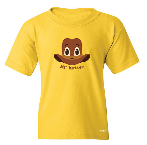 lil hatter youth t-shirt in yellow