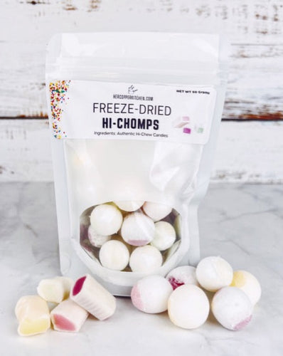 50 gram bag of freeze dried high chews