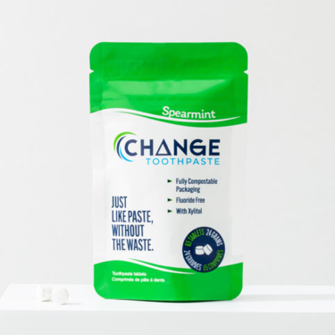 spearmint change toothpaste tablets